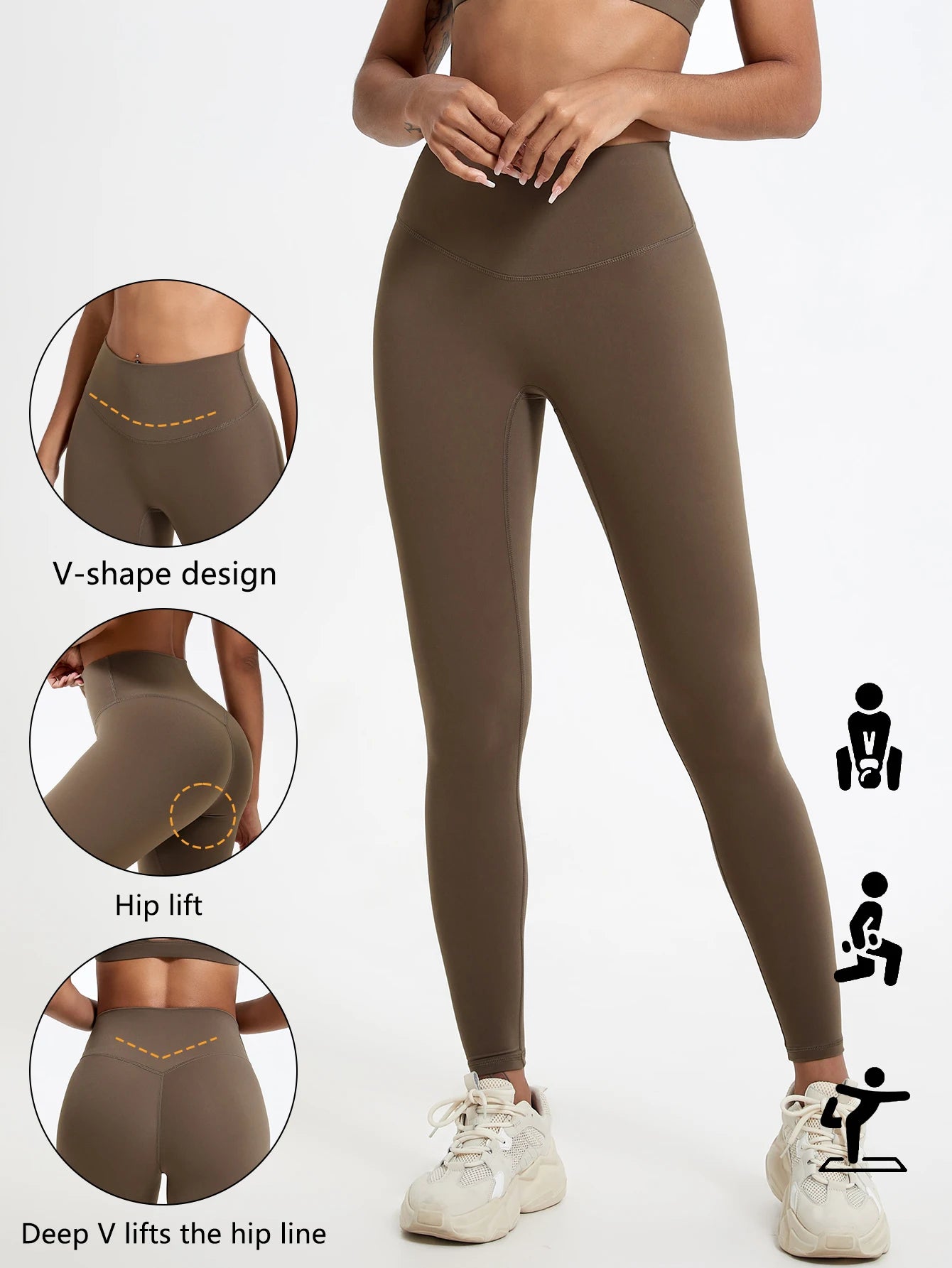 ShapeFlex™ – V - Back Sport Jumpsuit mit Scrunch - Effekt - LeveFit