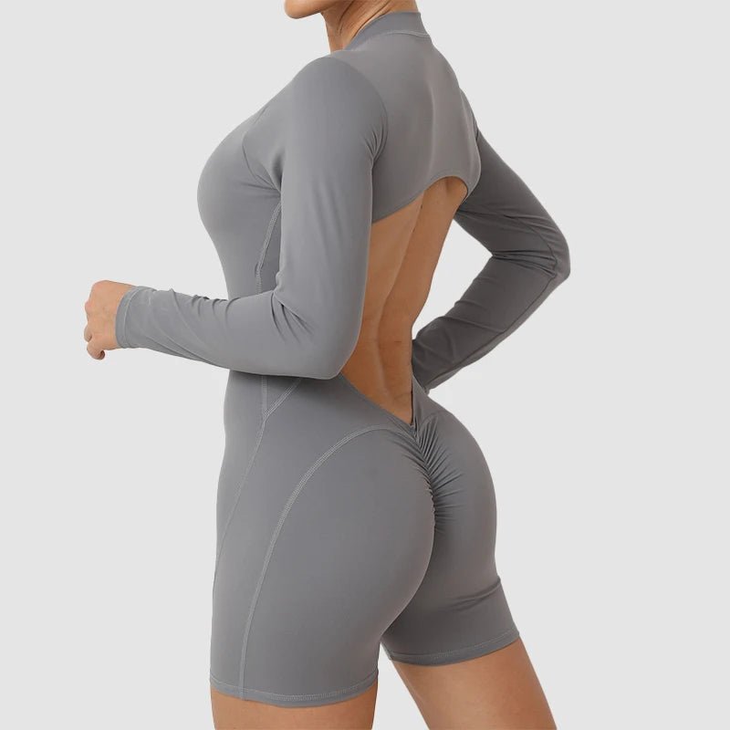 V - Back Sculpt™ — Damen Sport Jumpsuit - LeveFit