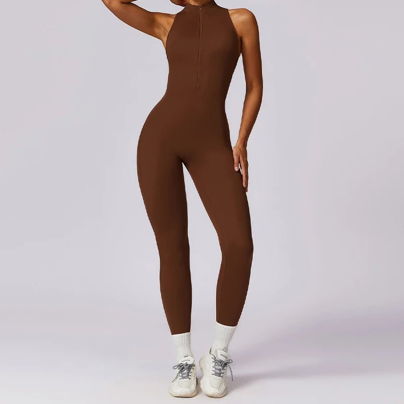 V - Back Sculpt™ — Rückenfreier Damen Sport - Einteiler - LeveFit
