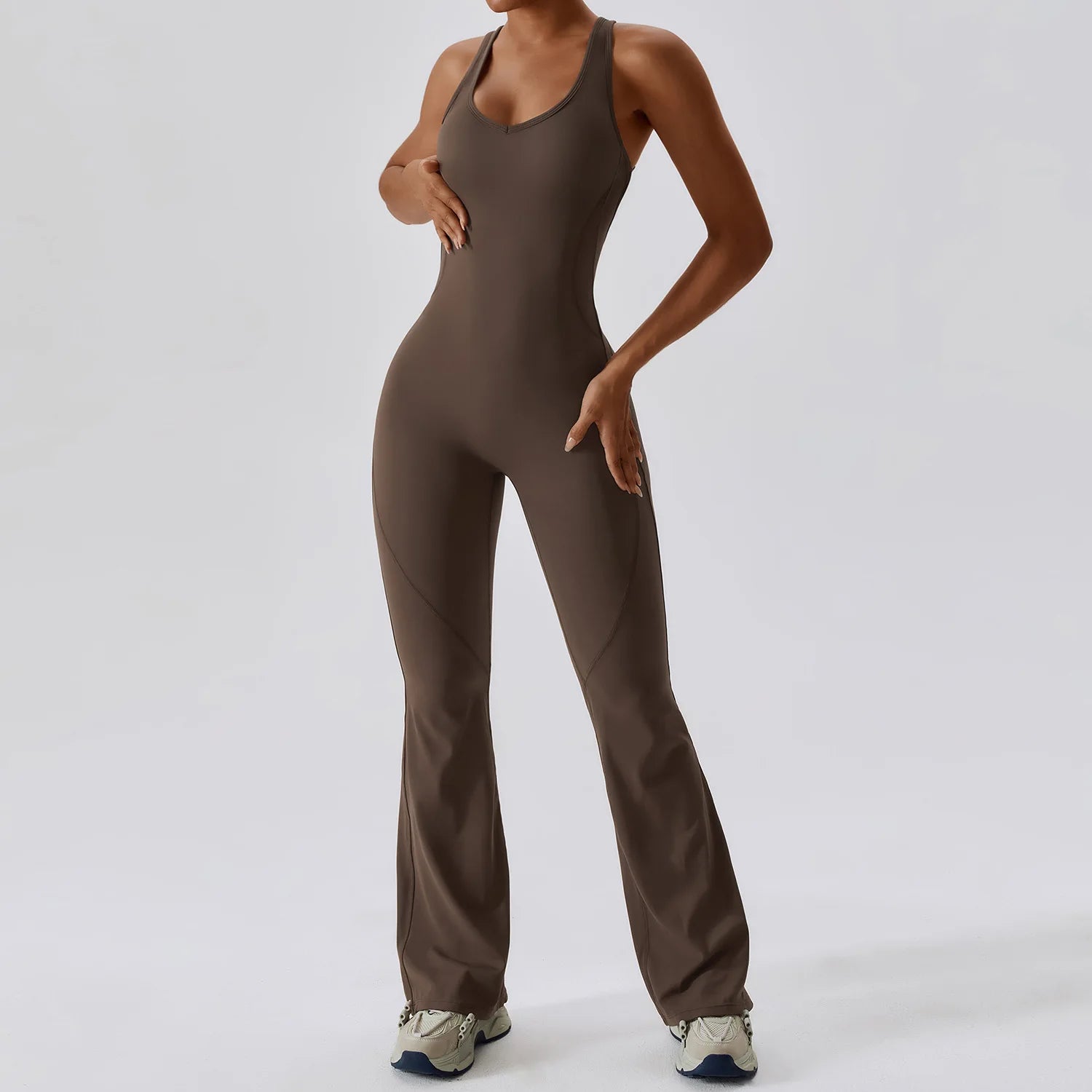 Nahtloser Fitness-Jumpsuit für Damen – Formender Einteiler