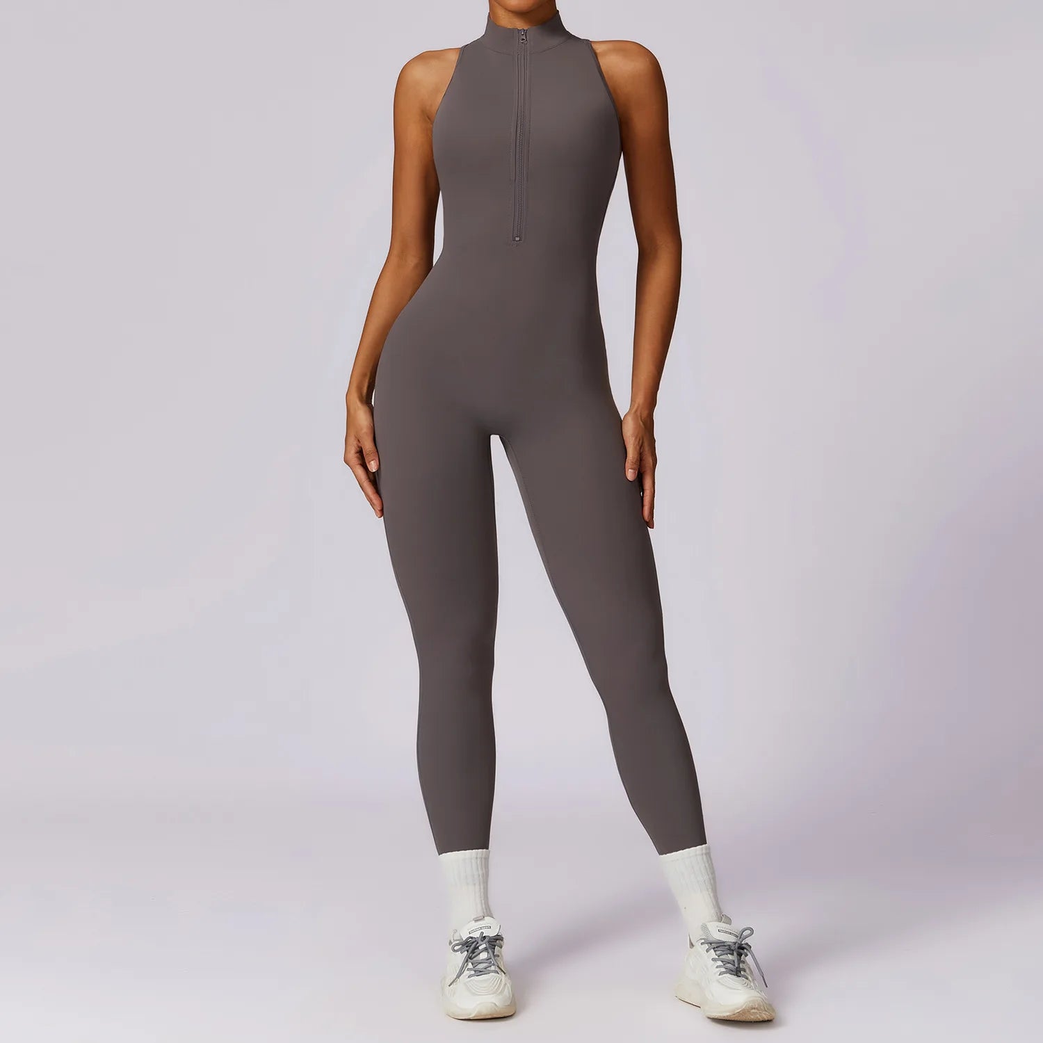 V - Back Sculpt™ — Rückenfreier Damen Sport - Einteiler - LeveFit