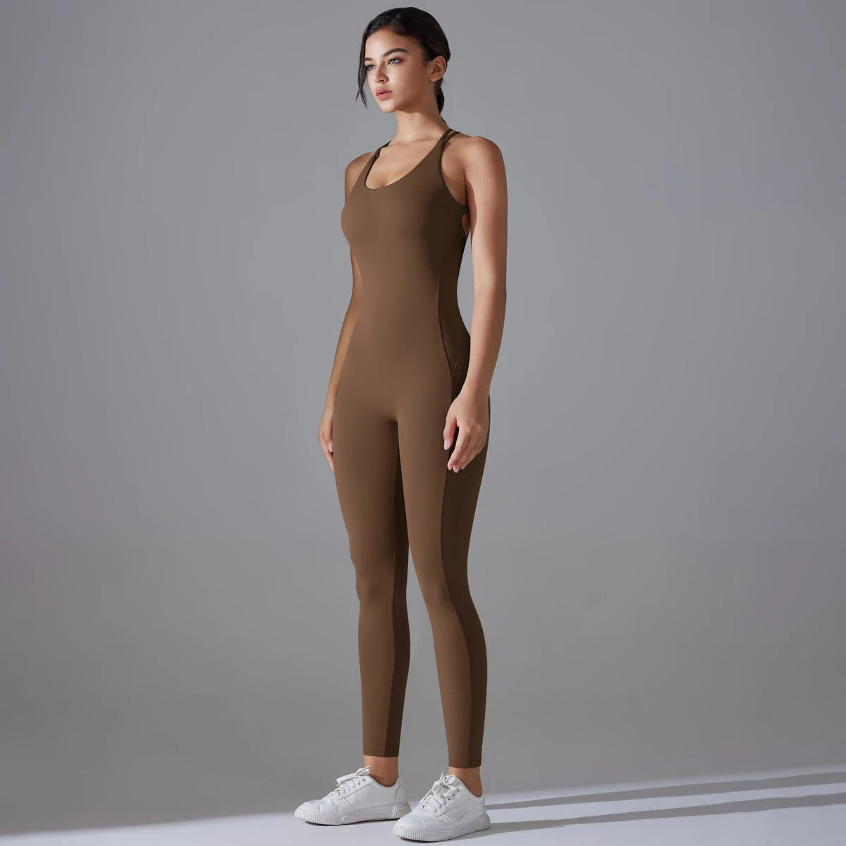 Scrunch Push-Up Jumpsuit – Rückenfrei & Figurformend