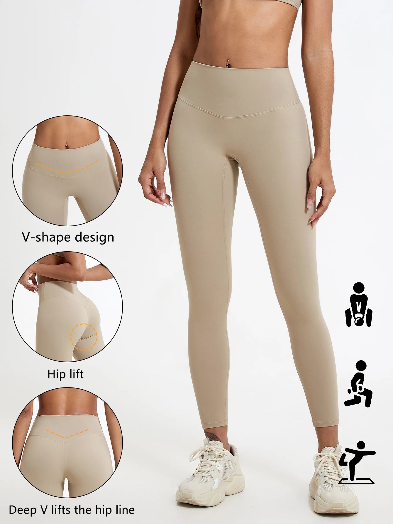 ShapeFlex™ – V - Back Sport Jumpsuit mit Scrunch - Effekt - LeveFit