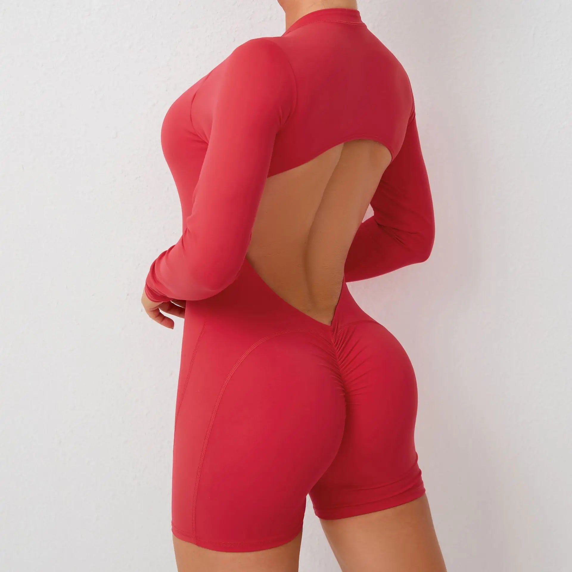 V - Back Sculpt™ — Damen Sport Jumpsuit - LeveFit
