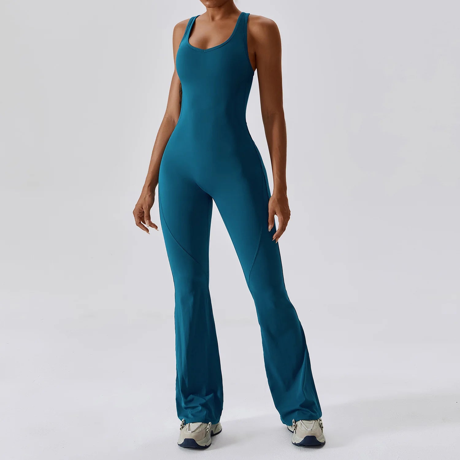 Nahtloser Fitness-Jumpsuit für Damen – Formender Einteiler