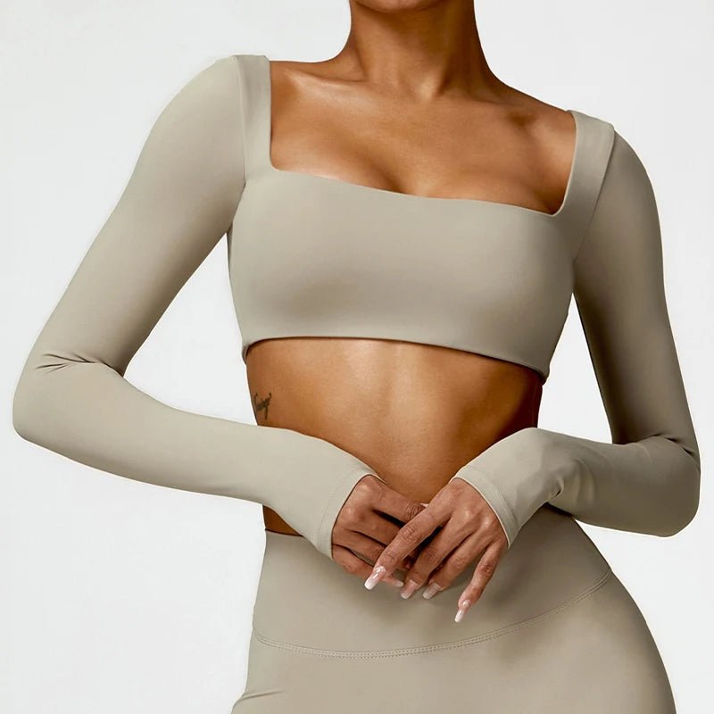 SquareFit™ — Damen Sport Top mit Square Neck - LeveFit