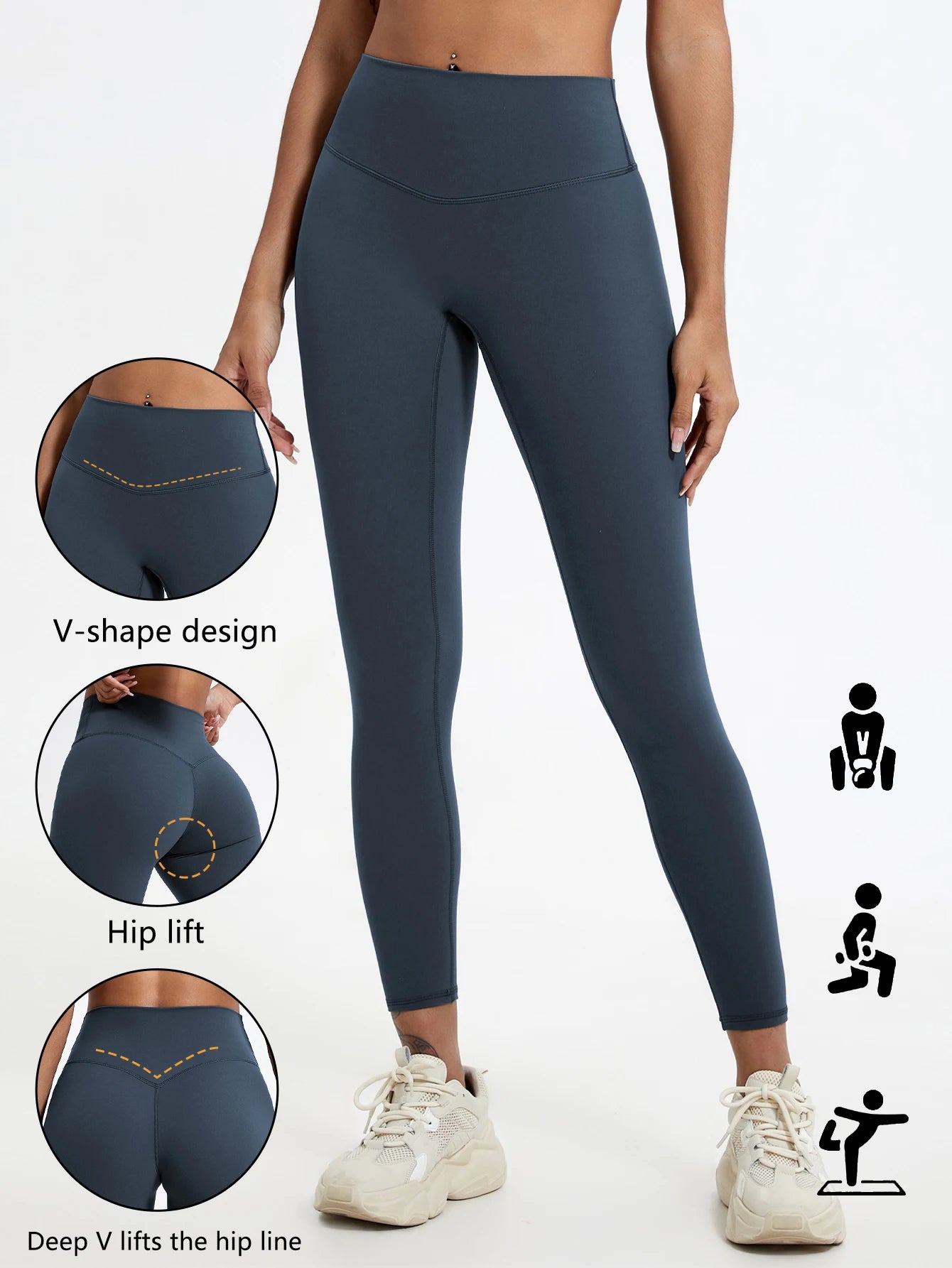 ShapeFlex™ – V - Back Sport Jumpsuit mit Scrunch - Effekt - LeveFit