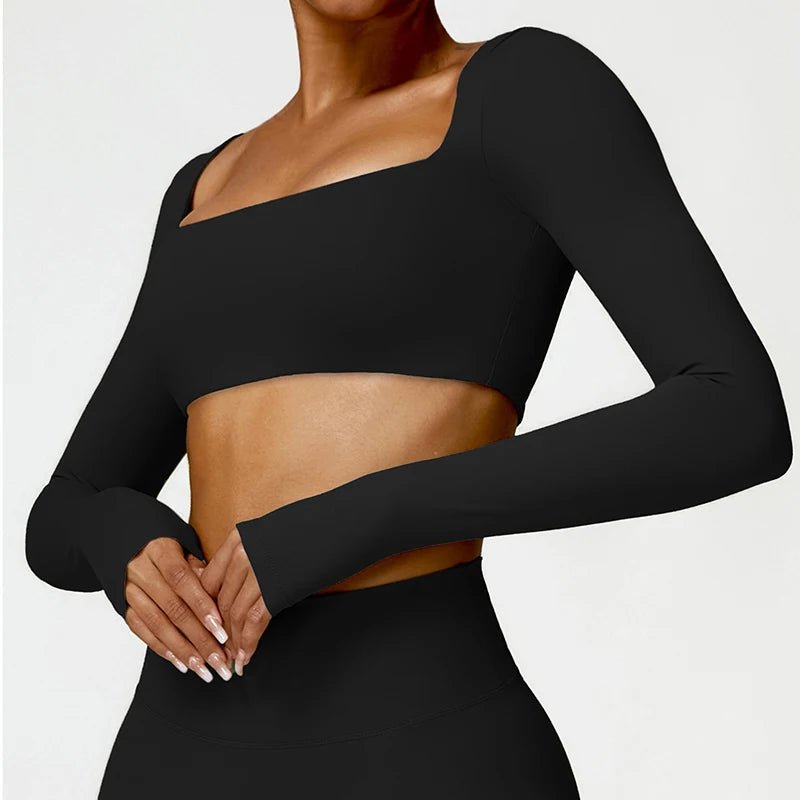 SquareFit™ — Damen Sport Top mit Square Neck - LeveFit