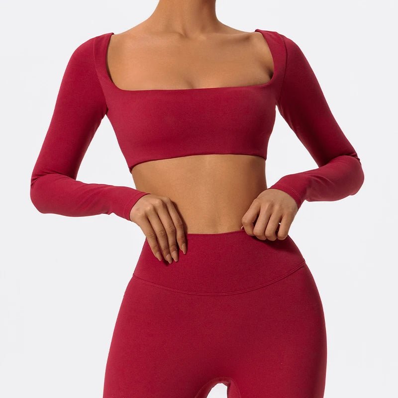SquareFit™ — Damen Sport Top mit Square Neck - LeveFit