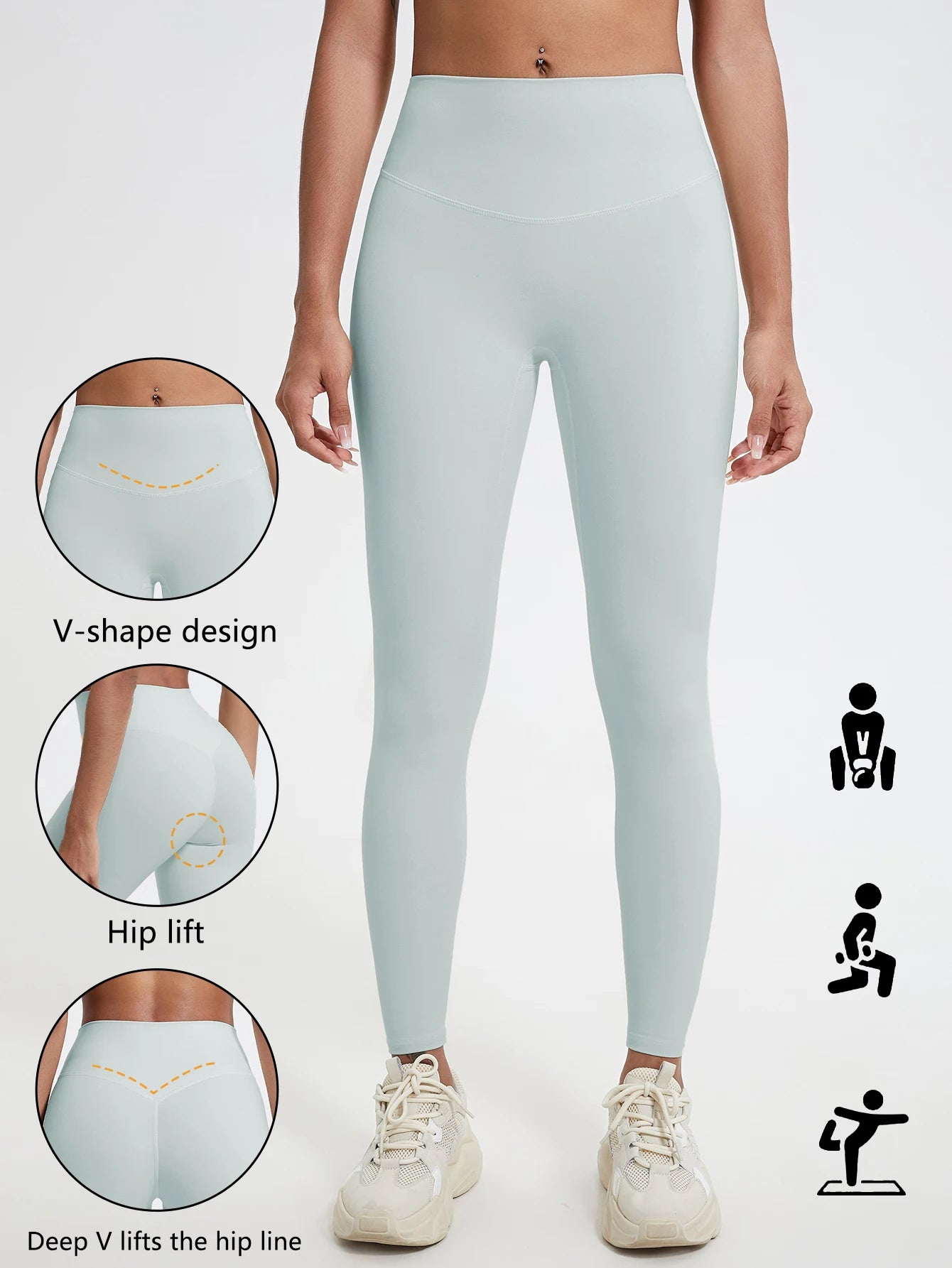 ShapeFlex™ – V - Back Sport Jumpsuit mit Scrunch - Effekt - LeveFit