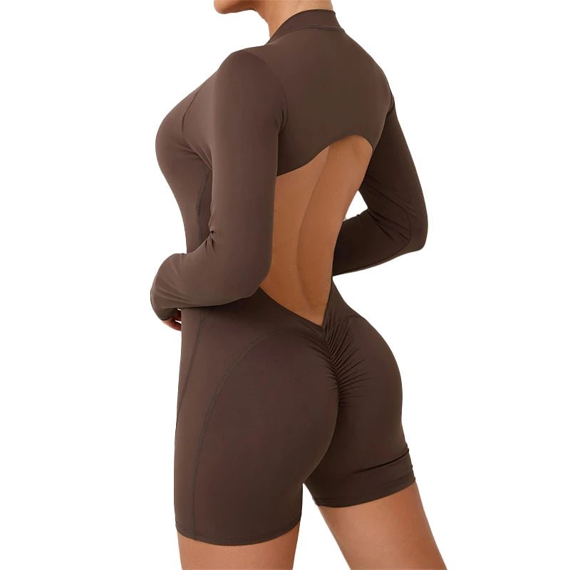 V - Back Sculpt™ — Damen Sport Jumpsuit - LeveFit