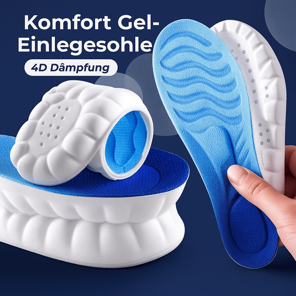 Perfekte Ergänzung für deinen Kauf – 4D - Gel - Einlegesohle - LeveFit